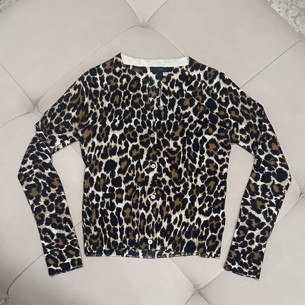 🔥4 for $20🔥 ✨CLOSET CLEAR OUT SALE✨ J. Crew Leopard Print Cardigan